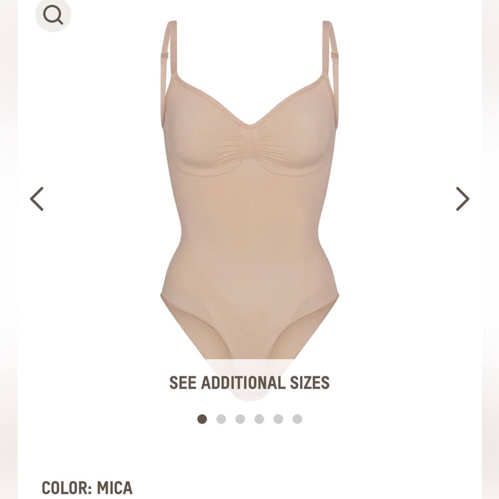 SKIMS Brief Bodysuit With Snaps Mica XXS/XS